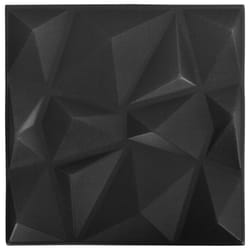 vidaXL 3D Wall Panels Self-adhesive Wall Panel Decor Wallpaper Wall Covering - diamond black, 24