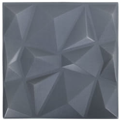 vidaXL 3D Wall Panels Self-adhesive Wall Panel Decor Wallpaper Wall Covering - diamond grey, 24