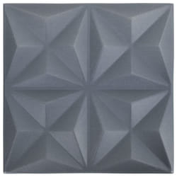vidaXL 3D Wall Panels Self-adhesive Wall Panel Decor Wallpaper Wall Covering - origami grey, 24