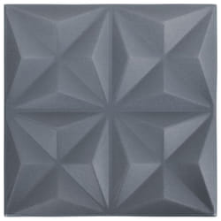 vidaXL 3D Wall Panels Self-adhesive Wall Panel Decor Wallpaper Wall Covering - origami grey, 48
