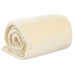 vidaXL Blanket Bedding Blanket Bed Throw Camping Blanket Ultimate Polyester - cream, 130 x 170 cm