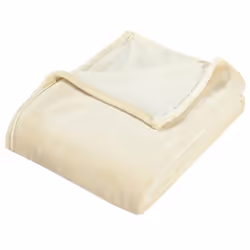 vidaXL Blanket Bedding Blanket Bed Throw Camping Blanket Ultimate Polyester - cream, 130 x 170 cm