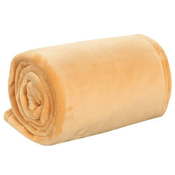 vidaXL Blanket Bedding Blanket Bed Throw Camping Blanket Ultimate Polyester - brown, 150 x 200 cm