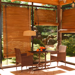 vidaXL 3 Piece Garden Dining Set Poly Rattan and Tempered Glass Brown
