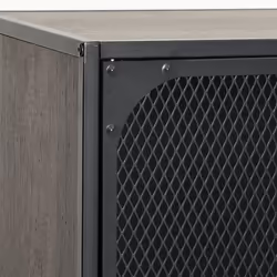 vidaXL Storage Cabinet Metal&MDF Sideboard Cupboard Bookcase Rustic Brown/Grey - 2 - Additional view 7