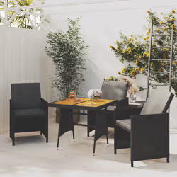 VidaXL 318692 outdoor table Black - Additional view 2