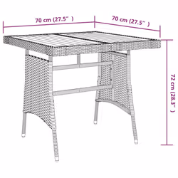 VidaXL 318692 outdoor table Black - Additional view 5