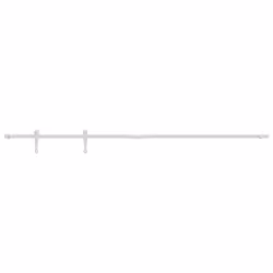 vidaXL Mini Sliding Barn Door Kit Carbon Steel Set Black/White Multi Sizes - white, 183 cm
