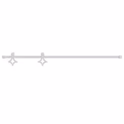 vidaXL Sliding Door Hardware Kit 183 cm Steel White Sliding Barn Door Track