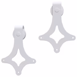 vidaXL Sliding Door Hardware Kit 183 cm Steel White Sliding Barn Door Track - Additional view 4