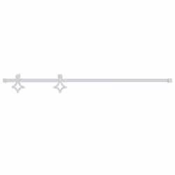 vidaXL Sliding Door Hardware Kit 200 cm Steel White Sliding Barn Door Track