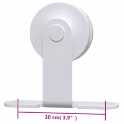 vidaXL Sliding Door Hardware Kit 200 cm Steel White Sliding Barn Door Track - Additional view 7