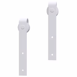 vidaXL Sliding Door Hardware Kit 183 cm Steel White Sliding Barn Door Track - Additional view 4