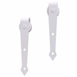 vidaXL Sliding Door Hardware Kit Home Sliding Rail Door Track Kit SKIEN Steel - white, 183 cm - Additional view 4
