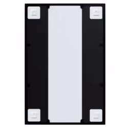 vidaXL Wall Mirror Hallway Makeup Mirror Hanging Mirror Black Rectangle Iron - 60 x 40 cm - Additional view 6