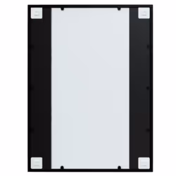 vidaXL Wall Mirror Hallway Makeup Mirror Hanging Mirror Black Rectangle Iron - 80 x 60 cm - Additional view 6