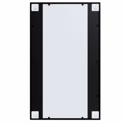 vidaXL Wall Mirror Hallway Makeup Mirror Hanging Mirror Black Rectangle Iron - 100 x 60 cm - Additional view 5