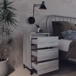 VidaXL 813142 nightstand/bedside table Oak - Additional view 6