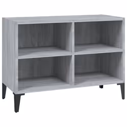 vidaXL TV Cabinet & Metal Legs 103.5x30x50 cm/69.5x30x50 cm Multi Colours - grey sonoma, 69.5 cm