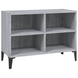 vidaXL TV Cabinet & Metal Legs 103.5x30x50 cm/69.5x30x50 cm Multi Colours - grey sonoma, 69.5 cm