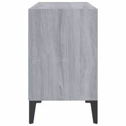 vidaXL TV Cabinet & Metal Legs 103.5x30x50 cm/69.5x30x50 cm Multi Colours - grey sonoma, 69.5 cm - Additional view 4