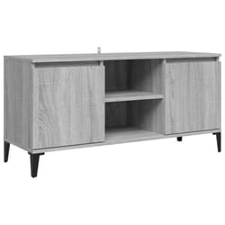 vidaXL TV Cabinet with Metal Legs Sideboard TV Stand TV Unit Hifi Cabinet - grey sonoma
