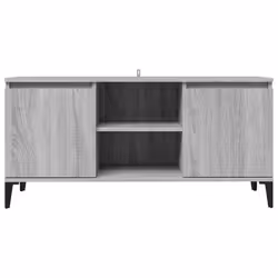 vidaXL TV Cabinet with Metal Legs Sideboard TV Stand TV Unit Hifi Cabinet - grey sonoma - Additional view 6