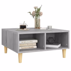 vidaXL Coffee Table Couch Table Hall End Center Accent Table Engineered Wood - grey sonoma - Additional view 4