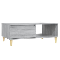 vidaXL Coffee Table Couch Tea Side Table Chipboard 90x60x35 cm Multi Colours - grey sonoma