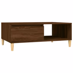 vidaXL Coffee Table Couch Tea Side Table Chipboard 90x60x35 cm Multi Colours - brown oak
