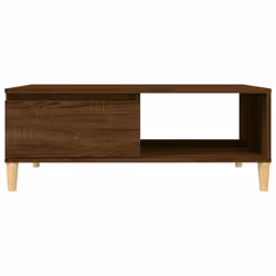 vidaXL Coffee Table Couch Tea Side Table Chipboard 90x60x35 cm Multi Colours - brown oak - Additional view 6