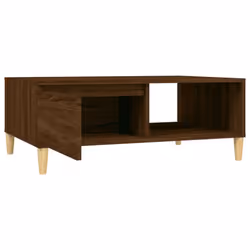 vidaXL Coffee Table Couch Tea Side Table Chipboard 90x60x35 cm Multi Colours - brown oak - Additional view 8