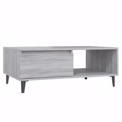 vidaXL Coffee Table Couch Tea Side Table Chipboard 90x60x35 cm Multi Colours - grey sonoma