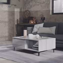 vidaXL Coffee Table Couch Tea Side Table Chipboard 90x60x35 cm Multi Colours - grey sonoma - Additional view 4
