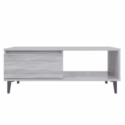 vidaXL Coffee Table Couch Tea Side Table Chipboard 90x60x35 cm Multi Colours - grey sonoma - Additional view 7