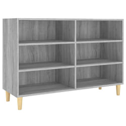 vidaXL Sideboard Chipboard Home Side Magazine Storage Cabinet Multi Colours - grey sonoma