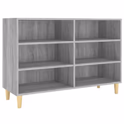 vidaXL Sideboard Chipboard Home Side Magazine Storage Cabinet Multi Colours - grey sonoma
