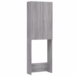 vidaXL Washing Machine Cabinet Bathroom Laundry Room Cupboard Storage Rack - grey sonoma