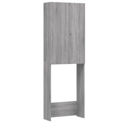 vidaXL Washing Machine Cabinet Bathroom Laundry Room Cupboard Storage Rack - grey sonoma