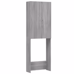 vidaXL Washing Machine Cabinet Bathroom Laundry Room Cupboard Storage Rack - grey sonoma