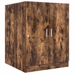 vidaXL Washing Machine Cabinet Bathroom Laundry Room Cupboard Storage Rack - smoked oak