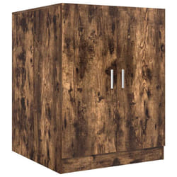 vidaXL Washing Machine Cabinet Bathroom Laundry Room Cupboard Storage Rack - smoked oak