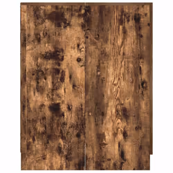 vidaXL Washing Machine Cabinet Bathroom Laundry Room Cupboard Storage Rack - smoked oak