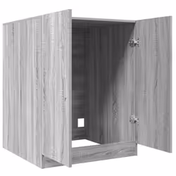 vidaXL Washing Machine Cabinet Bathroom Laundry Room Cupboard Storage Rack - grey sonoma - Additional view 6