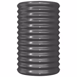 vidaXL Garden Planter Flower Pot Planter Pot Powder-coated Steel Raised Bed - anthracite, 40 x 40 x 68 cm