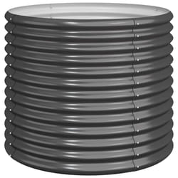 vidaXL Garden Planter Flower Pot Planter Pot Powder-coated Steel Raised Bed - anthracite, 80 x 80 x 68 cm