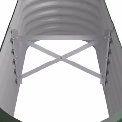 vidaXL Garden Planter Patio Flower Pot Raised Garden Bed Powder-coated Steel - green, 114 x 40 x 36 cm - Additional view 2