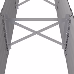 vidaXL Garden Planter Patio Flower Pot Raised Garden Bed Powder-coated Steel - grey, 224 x 40 x 36 cm - Additional view 5