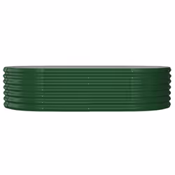 vidaXL Garden Planter Patio Flower Pot Raised Garden Bed Powder-coated Steel - green, 152 x 80 x 36 cm - Additional view 5
