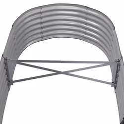vidaXL Garden Planter Patio Flower Pot Raised Garden Bed Powder-coated Steel - anthracite, 152 x 80 x 36 cm - Additional view 3